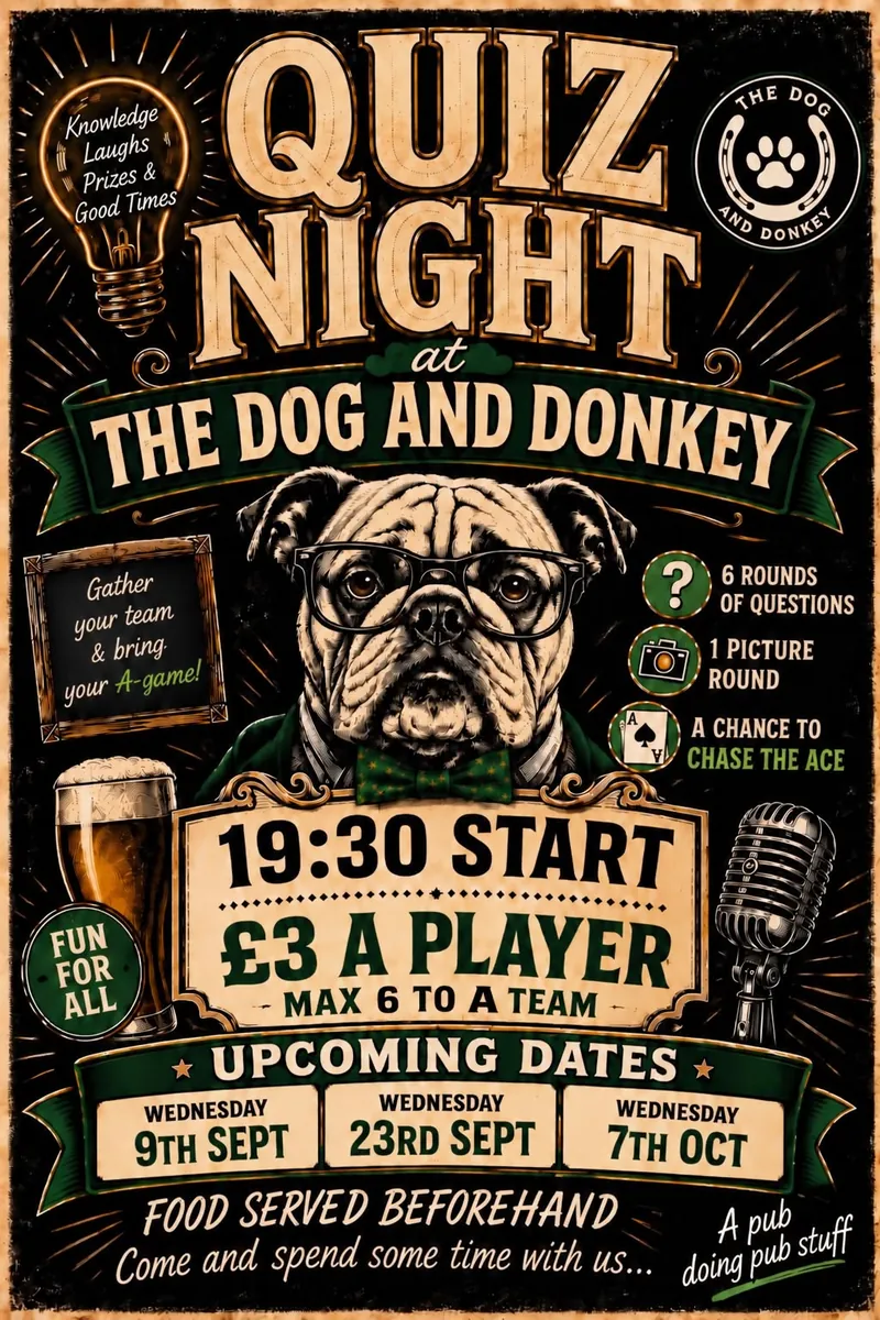 Quiz night poster